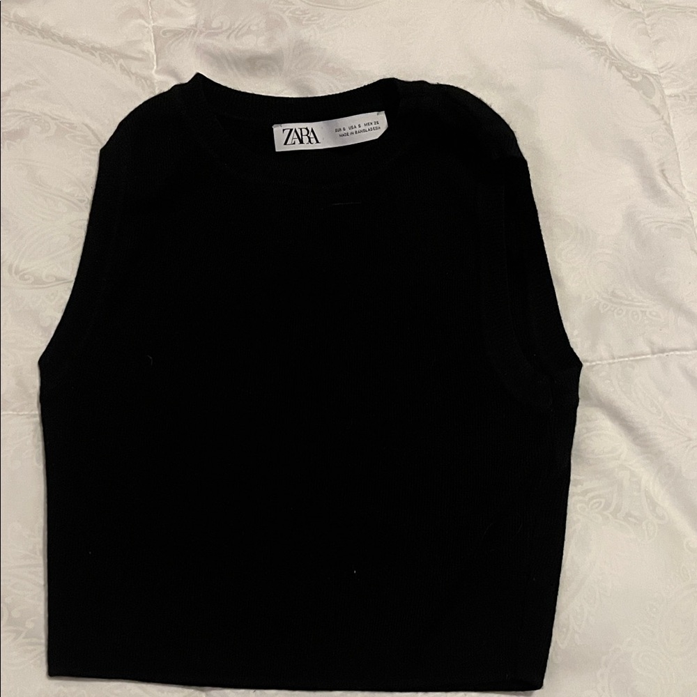 Zara Classic Black Tank Top